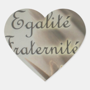Adesivo Coração Liberdade, Igualdade, Fraternidade: Futuro Floread