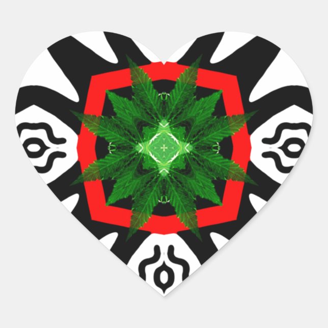 Adesivo Coração Liberte O Herb_ (Frente)