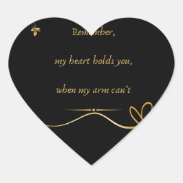 Adesivo Coração liefdestekst