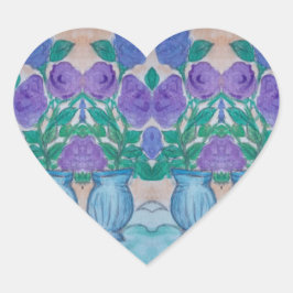 Adesivo Coração lilases