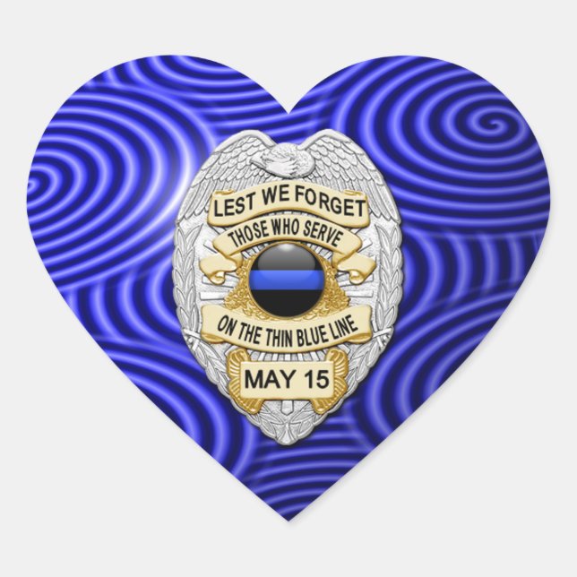 Adesivo Coração Linha Azul Fino One-of-a-Kind (Frente)