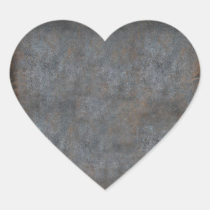 Adesivo Coração Livro antigo de couro gasto