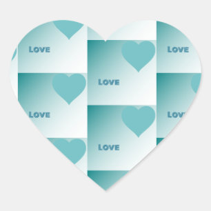 Adesivo Coração Love.