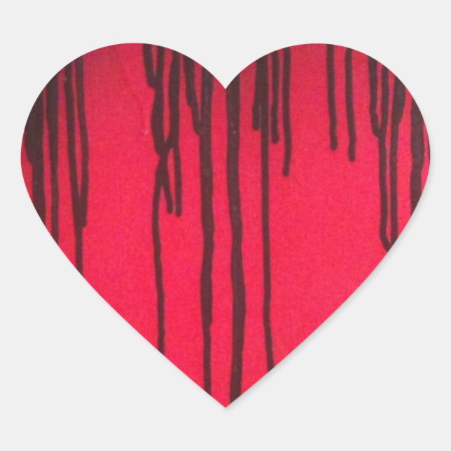 Adesivo Coração Love Bleeds Black (Frente)