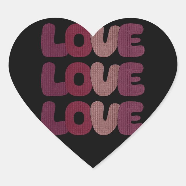 Adesivo Coração Love Heart Sticker (Frente)