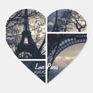 Adesivo Coração Love Paris Stickers