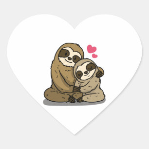 Adesivo Coração Loving Sloth