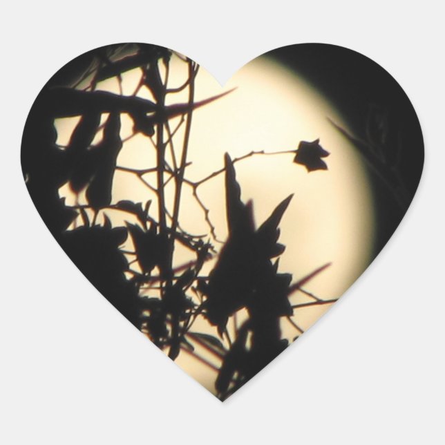 Adesivo Coração Luz do luar (Frente)