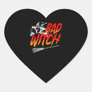 Adesivo Coração Má Bruxa Halloween