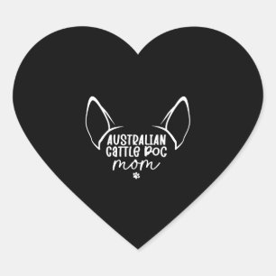 Adesivo Coração Mãe australiana de Cattle