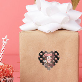 Adesivo Coração Mãe Engraçado Cita Por Toda A Impressão