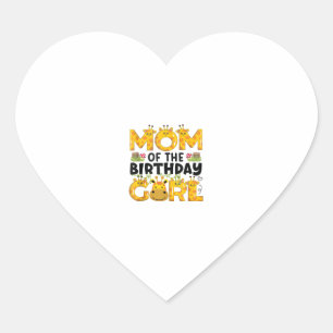 Adesivo Coração Mãe primeiro aniversario Rapariga Girafa Festa Tem