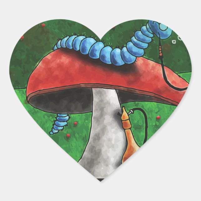 Adesivo Coração Magic Mushroom (Frente)