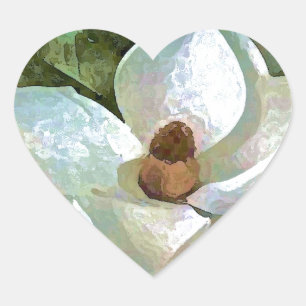 Adesivo Coração Magnésia Branca Brilhante