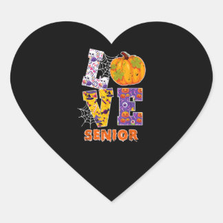 Adesivo Coração Mais velho de amor, professor, escola de Halloween