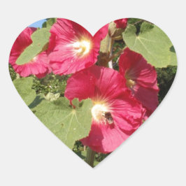 Adesivo Coração Malvariscas Rosa