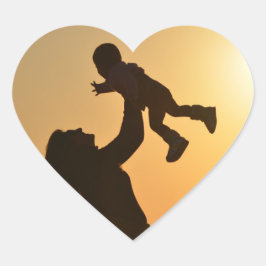 Adesivo Coração Mamãe Com Pentes De Coração De Bebê