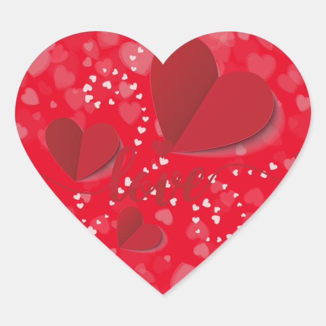 Adesivo Coração mande o seu amor (Frente)