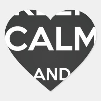 Adesivo Coração Mantenha a calma e o vídeo acesos