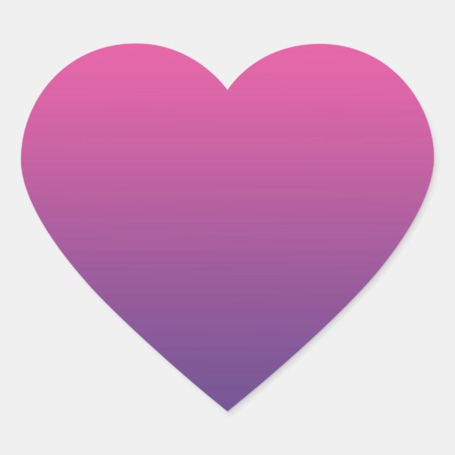 Adesivo Coração Mão Rosa e Roxo (Frente)