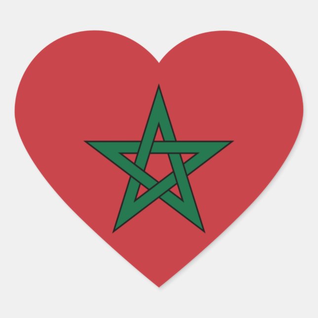 Adesivo Coração marrocos (Frente)