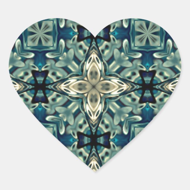 Adesivo Coração Marroquino inspirou design (Frente)