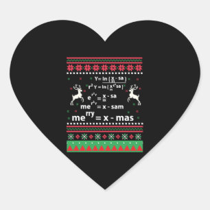 ADESIVO CORAÇÃO MATH CHRISTMAS