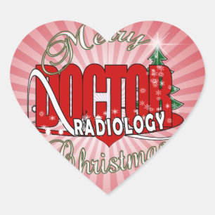 ADESIVO CORAÇÃO MÉDICO DE RADIOLOGIA DE NATAL