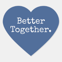 Melhor Juntos Amor Azul Clássico