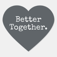 Melhor Juntos Amor Preto-escuro