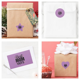 Adesivo Coração Melhor Mãe Na moda Dia de as mães Feliz