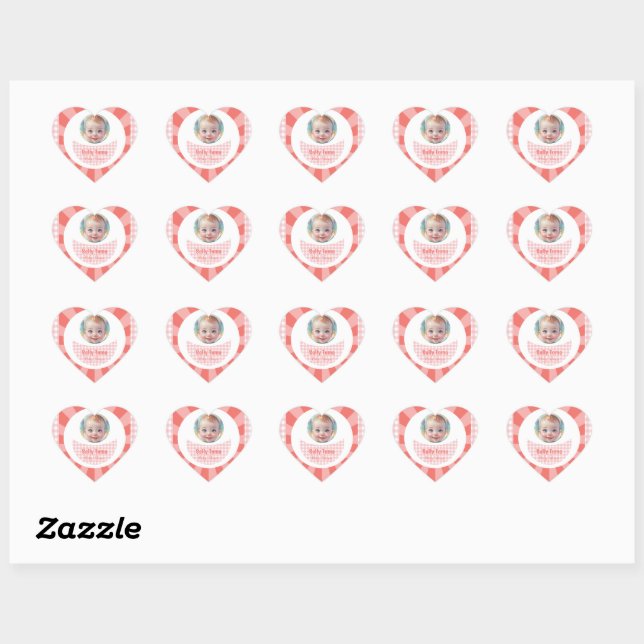 Adesivo Coração menina (Folha)