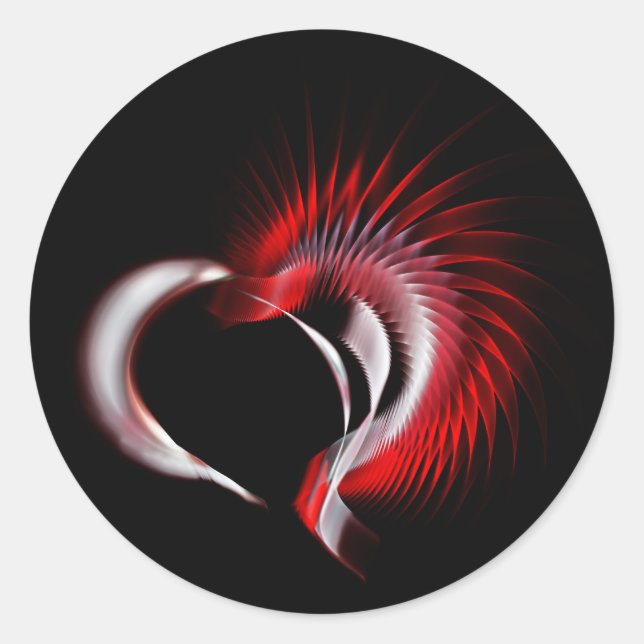 Adesivo Coração Metálico (Frente)