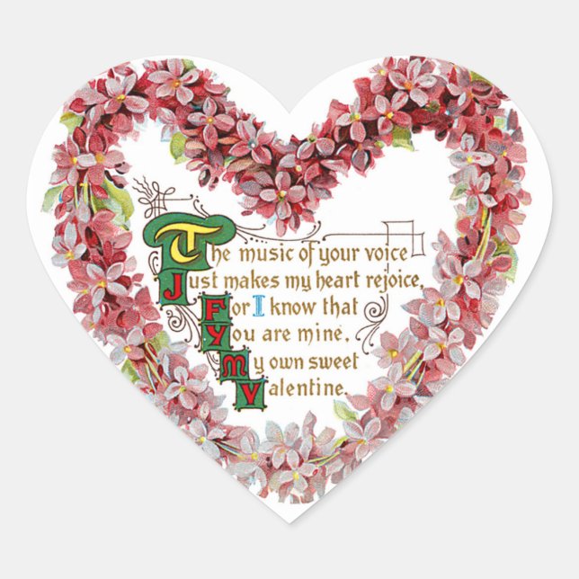 Adesivo Coração Meu Namorados Doce (Frente)