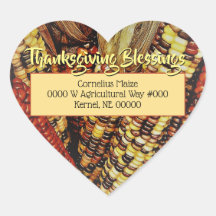 Milho Colorido / Ação de Graças / Selos de envelop