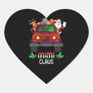 Adesivo Coração Mimi Gift Mimi Papai Noel Natal Mimi Lover
