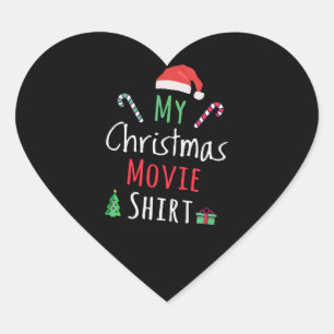 Adesivo Coração Minha Camisa De Filme De Natal