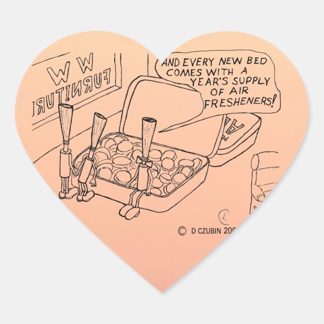 Adesivo Coração Mint Bed Heart Sticker (Frente)