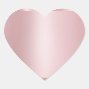 Adesivo Coração Modelo personalizado em rosa dourado moderno e ele