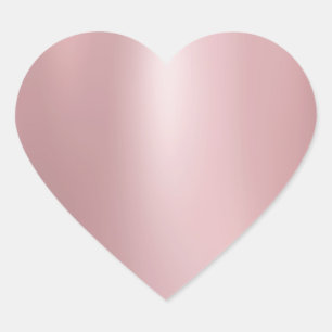 Adesivo Coração Modelo Tendência Moderno Elegante Dourado Rosa