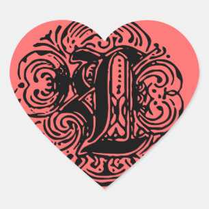 Adesivo Coração Monarquia "L"