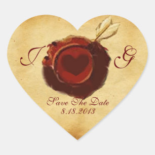 Adesivo Coração Monograma do PARCHE DO CORAÇÃO ANGEL