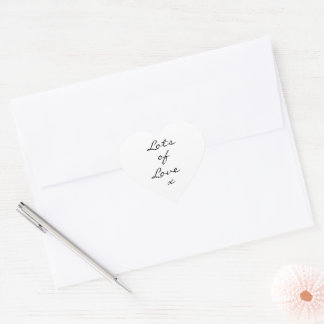 Adesivo Coração Muito Amor Cardíaco Pintado Branco