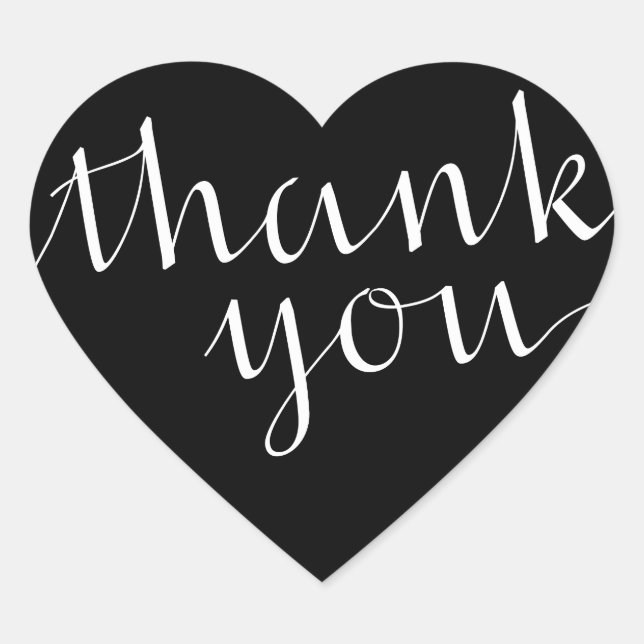 Adesivo Coração Muito Obrigado, Stickers (Frente)