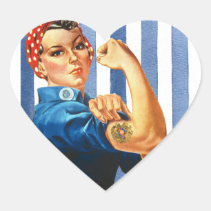 Adesivo Coração Mulher Power Heart Sticker