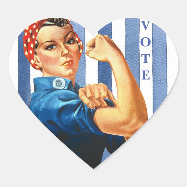 Adesivo Coração Mulher Power Heart Sticker (Frente)