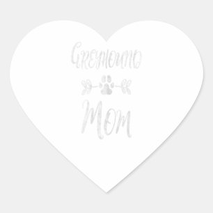 Adesivo Coração Mulheres Greyhound Mãe Camisa Filha Italiana Grey