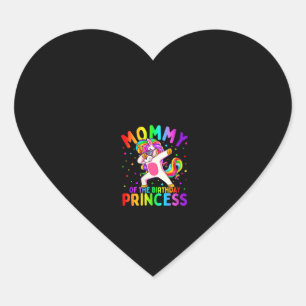 Adesivo Coração Mulheres Mamãe do Aniversário Princesa Menina Dabb