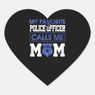 Adesivo Coração Mulheres Meu Policial Favorito Me Liga Mãe