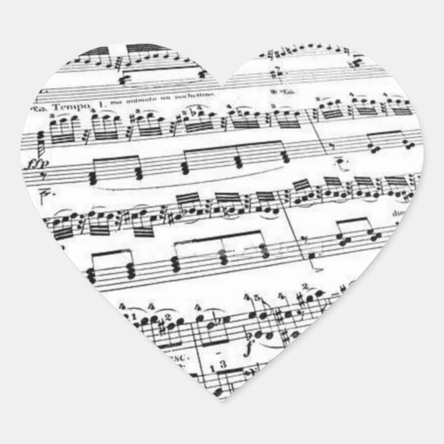 Adesivo Coração Music Lover (Frente)